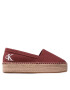 Calvin Klein Jeans Espadrilky Flatform Espadrille YW0YW00661 Bordó - Pepit.cz