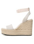 Calvin Klein Jeans Espadrilky Wedge Sandal Su Con YW0YW01026 Écru - Pepit.cz