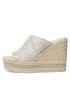 Calvin Klein Jeans Espadrilky Wedge Sandal Webbing YW0YW00961 Écru - Pepit.cz