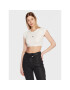 Calvin Klein Jeans Halenka J20J220709 Bílá Cropped Fit - Pepit.cz