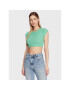 Calvin Klein Jeans Halenka J20J220709 Zelená Cropped Fit - Pepit.cz