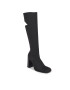 Calvin Klein Jeans Kozačky Long Heel Zip Boot Cut Out Edgy YW0YW01253 Černá - Pepit.cz