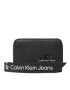 Calvin Klein Jeans Malá dámská peněženka Sculpted Med Zip Around Tag K60K610578 Černá - Pepit.cz