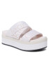 Calvin Klein Jeans Nazouváky Flatform Sandal Webbing YW0YW00966 Écru - Pepit.cz