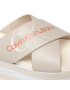 Calvin Klein Jeans Nazouváky Platform Sandal Crisscross YW0YW00562 Béžová - Pepit.cz