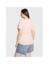 Calvin Klein Jeans Plus T-Shirt J20J217518 Růžová Regular Fit - Pepit.cz