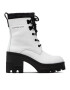 Calvin Klein Jeans Polokozačky Chunky Heeled Boot Laceup YW0YW00729 Bílá - Pepit.cz