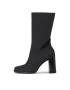 Calvin Klein Jeans Polokozačky Heel Zip Boot Lth Wn YW0YW01113 Černá - Pepit.cz