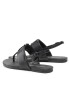 Calvin Klein Jeans Sandály Flat Sandal Hw Lth 2 YW0YW00544 Černá - Pepit.cz