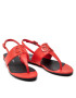 Calvin Klein Jeans Sandály Flat Sandal Hw Lth 2 YW0YW00544 Červená - Pepit.cz