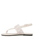 Calvin Klein Jeans Sandály Flat Sandal Toepost Webbing YW0YW00956 Bílá - Pepit.cz