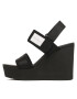 Calvin Klein Jeans Sandály Wedge Sandal Badge YW0YW01028 Černá - Pepit.cz