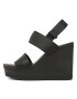 Calvin Klein Jeans Sandály Wedge Sandal Webbing YW0YW00959 Černá - Pepit.cz