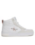 Calvin Klein Jeans Sneakersy Basket Cupsole Mid Irreg Line Wn YW0YW00921 Écru - Pepit.cz