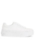 Calvin Klein Jeans Sneakersy Bold Vulc Flatf Low Laceup Wn YW0YW01229 Bílá - Pepit.cz