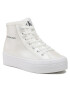 Calvin Klein Jeans Sneakersy Bold Vulc Flatf Mid Laceup Ny Wn YW0YW01226 Écru - Pepit.cz