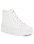 Calvin Klein Jeans Sneakersy Bold Vulc Flatf Mid Laceup Wn YW0YW01230 Bílá - Pepit.cz