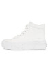 Calvin Klein Jeans Sneakersy Bold Vulc Flatf Mid Laceup Wn YW0YW01230 Bílá - Pepit.cz