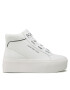 Calvin Klein Jeans Sneakersy Flatform Mid Branded Laces YW0YW00869 Bílá - Pepit.cz