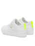 Calvin Klein Jeans Sneakersy Vulc Flatform Bold Fluo Contr YW0YW00904 Bílá - Pepit.cz