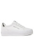 Calvin Klein Jeans Sneakersy Vulc Flatform Laceup Lth Refl Wn YW0YW01222 Bílá - Pepit.cz