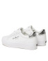 Calvin Klein Jeans Sneakersy Vulc Flatform Laceup Lth Refl Wn YW0YW01222 Bílá - Pepit.cz