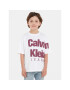 Calvin Klein Jeans T-Shirt Blown Up Logo IB0IB01881 Bílá Regular Fit - Pepit.cz