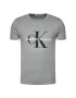 Calvin Klein Jeans T-Shirt Core Monogram Logo J30J314314 Šedá Regular Fit - Pepit.cz