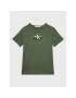 Calvin Klein Jeans T-Shirt Gradient IB0IB01477 Khaki Regular Fit - Pepit.cz