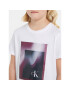 Calvin Klein Jeans T-Shirt Hyper Spray Monogram IU0IU00522 Bílá Regular Fit - Pepit.cz