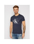 Calvin Klein Jeans T-Shirt Iconic Monogram J30J314314 Tmavomodrá Slim Fit - Pepit.cz