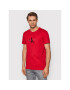 Calvin Klein Jeans T-Shirt J30J318691 Červená Regular Fit - Pepit.cz