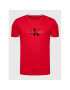 Calvin Klein Jeans T-Shirt J30J318691 Červená Regular Fit - Pepit.cz