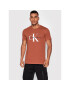 Calvin Klein Jeans T-Shirt J30J320806 Hnědá Regular Fit - Pepit.cz