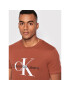 Calvin Klein Jeans T-Shirt J30J320806 Hnědá Regular Fit - Pepit.cz