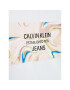 Calvin Klein Jeans T-Shirt Liquid Logo Print IG0IG01292 Bílá Regular Fit - Pepit.cz