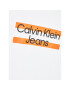 Calvin Klein Jeans T-Shirt Maxi Block Logo IB0IB01647 Bílá Regular Fit - Pepit.cz