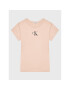 Calvin Klein Jeans T-Shirt Micro Monogram IG0IG01470 Růžová Regular Fit - Pepit.cz