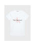 Calvin Klein Jeans T-Shirt Monogram Logo IU0IU00267 Bílá Regular Fit - Pepit.cz