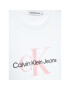 Calvin Klein Jeans T-Shirt Monogram Logo IU0IU00267 Bílá Regular Fit - Pepit.cz