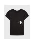 Calvin Klein Jeans T-Shirt Monogram Off Placed IG0IG01545 Černá Slim Fit - Pepit.cz