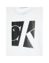 Calvin Klein Jeans T-Shirt Reflective Monogram Logo IB0IB01336 Bílá Regular Fit - Pepit.cz