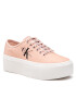 Calvin Klein Jeans Tenisky Cupsole Flatform Laceup Low Txt YW0YW00766TKY Růžová - Pepit.cz