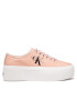 Calvin Klein Jeans Tenisky Cupsole Flatform Laceup Low Txt YW0YW00766TKY Růžová - Pepit.cz