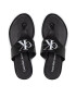 Calvin Klein Jeans Žabky Flat Sandal Toe Slide Lth YW0YW00538 Černá - Pepit.cz