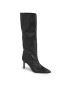 Calvin Klein Kozačky Geo Stiletto Knee Boot 70 HW0HW01691 Černá - Pepit.cz