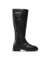 Calvin Klein Kozačky ve vojenském stylu Rubber Sole Knee Boot W Hw HW0HW01255 Černá - Pepit.cz