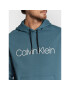 Calvin Klein Mikina Logo K10K107033 Zelená Regular Fit - Pepit.cz