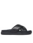 Calvin Klein Nazouváky Criss Cross Sandal Lth HM0HM01069 Černá - Pepit.cz