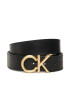 Calvin Klein Pánský pásek Adj Ck Metal Bombe Gold 35Mm K50K510217 Černá - Pepit.cz